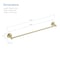 Kibi Circular 24 inch Bathroom Towel Bar KBA1404BG - alternate 10